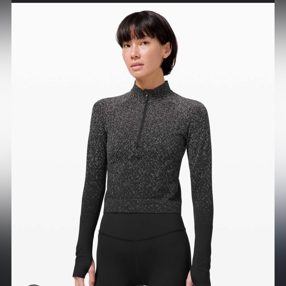 Lululemon Rest Less Cropped 1/2 Zip